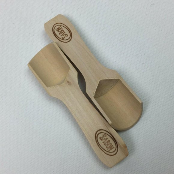 Sabon Wood Scoop Set 2 Wooden Spoon Scrub Bath - Picture 10 of 12